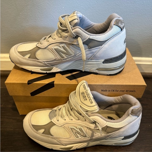 NEW BALANCE 991 GRAY RUNNING SHOES w/ BOX - Picture 13 of 13